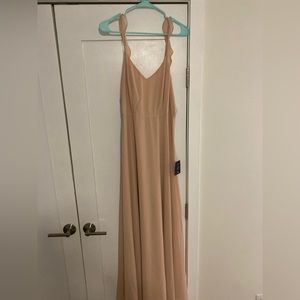 Lulus, blush dress